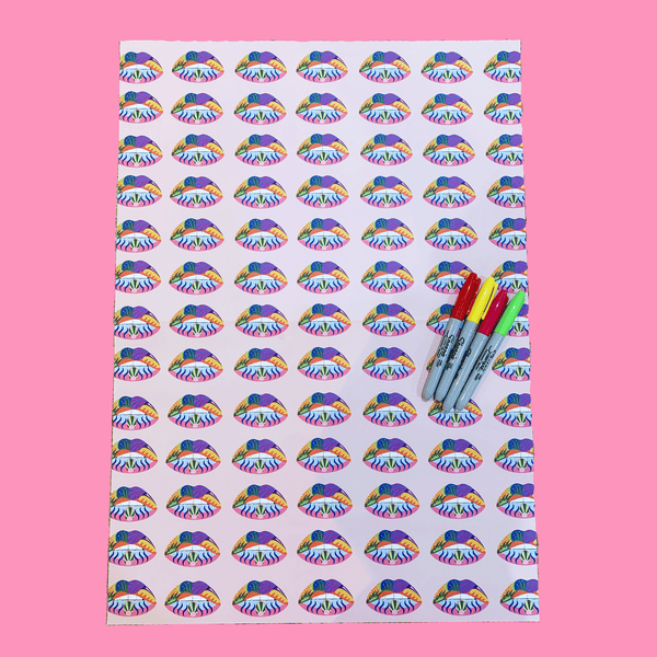 Read My Lips gift wrap