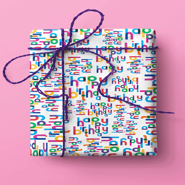 happy birthday gift wrap