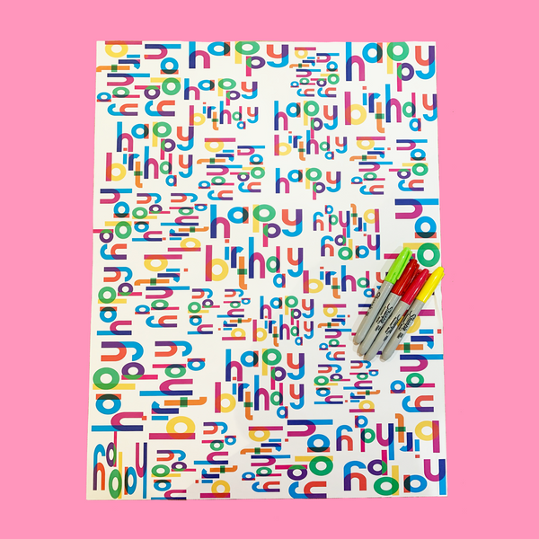happy birthday gift wrap