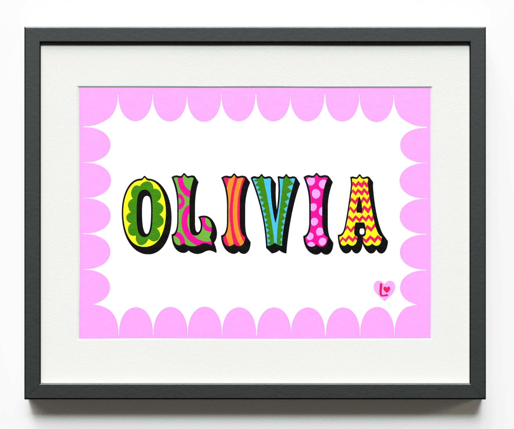 Personalised Patterned Name Print