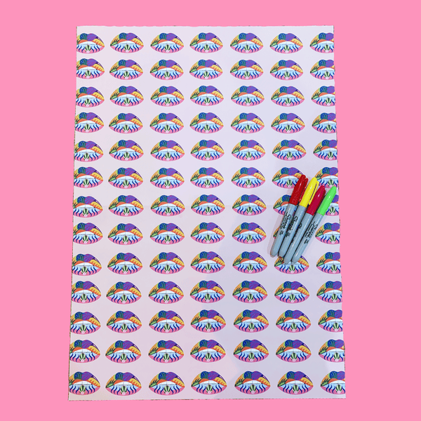 Read My Lips gift wrap