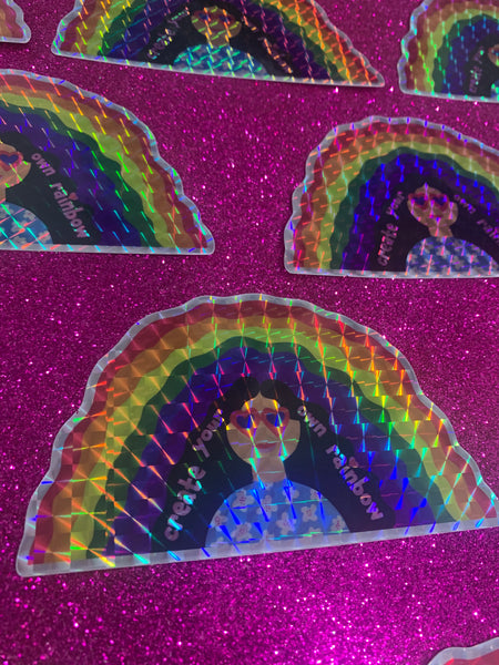Create Your Own Rainbow prismatic sticker