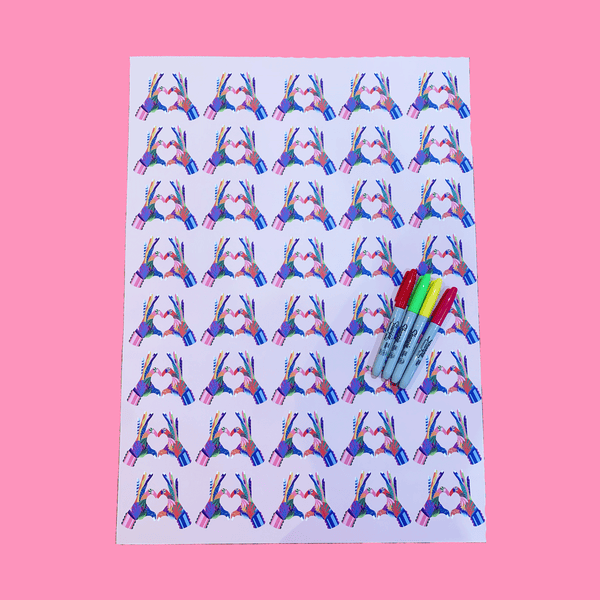 Heart gift wrap