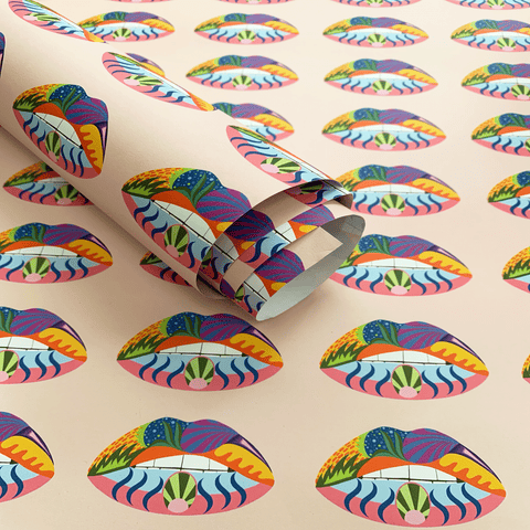 Read My Lips gift wrap