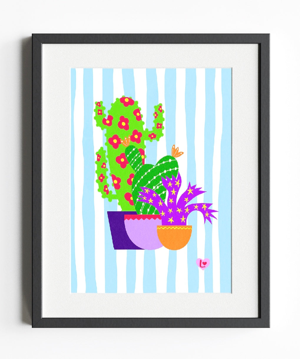 Crazy Cactus Stripey Trio