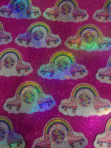 Rainbow Roller Skates